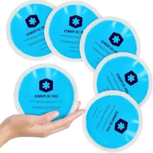 ICEWRAPS 재사용 가능한 부상용 원형 얼음 팩 뜨겁고 차가운 젤 테라피 및 을 위한 부드럽고 유연한 압박