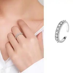 심플 오픈조절가능 로얄 링 개별박스포장 우정 S925 커플링 없는 알레르기 주얼리 반지 패션 큐빅