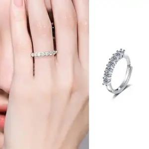 주얼리 seven 링 개별박스포장 커플링 오픈조절가능 로얄큐빅 패션 우정 알레르기 S925 없는 반지