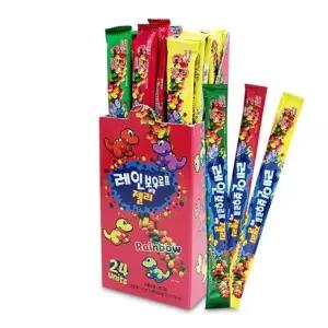 레인보우 과일젤리 어린이간식 로프 24개