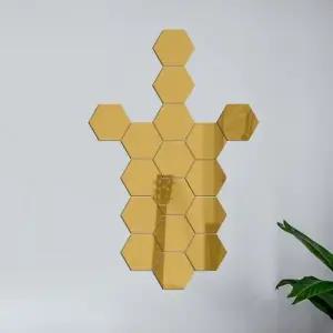 16조각(육각 G 거울 골드) 아크릴 인테리어