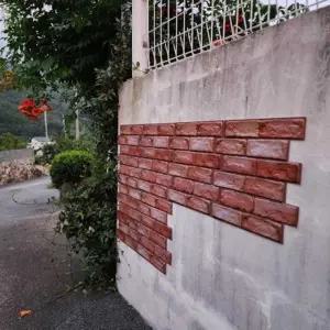 스티커 셀프인테리어 10매입 벽지 벽돌 3D