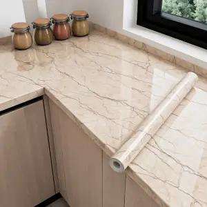 대리석 무늬 베이지) 인테리어 시트지(마블 (5m)