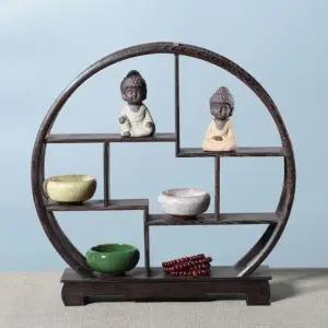 다관 소품장식장 아트피플-F02찻잔 장식장/원목