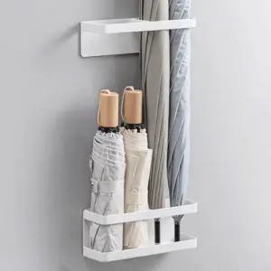 장단우산 우산꽂이 철제 현관문 길이조절보관함 자석