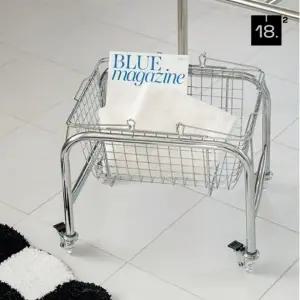 인테리어 이동식 미니 바스켓 소품바구니 트롤리 스텐