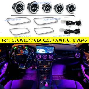 메르세데스-벤츠 호환 호환 AMG 호환 호환 A/B/CLA/GLA 클래스 W176 W246 앰비언트 라이트용  12색 LED 자