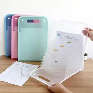 학원가방 A4 계약서 시험지 정리 아코디언파일백 서류