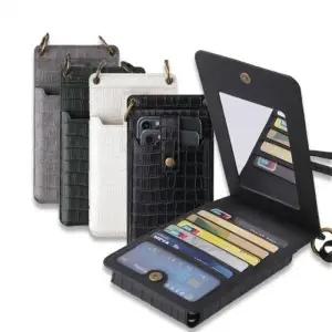 EA 크로커다일 미러 카드수납 스마트폰 월렛 미니백 크로스백