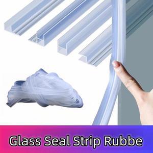 실리콘 유리 도어 씰링 스트립 H/F/U 모양 목욕 샤워 날씨 드래프트 스토퍼 사무실 발코니 창 테이프