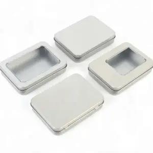 직사각 틴케이스 액세서리 펜 보관 소품함 박스 뚜껑 금속 미니 스틸 미니정리함