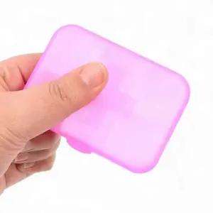 ( )휴대용 미니 6칸 케이스 다용도 여행용소품케이스 미니수납함 휴대용소품통