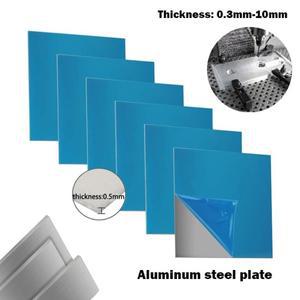 1pc 두께 0.3-10mm 알루미늄 시트 메탈판은 보호 필름으로 덮여 있습니다. 공예 산업 열처리 가능 플레이트