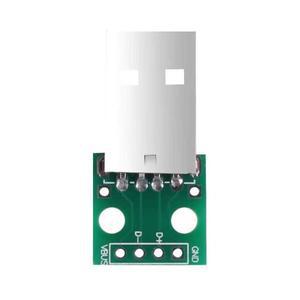 10Pc USB to DIP 보드  A 수 플러그-DIP 변환기 DIY 전원 공급 장치 브레드 용 4 핀 2.54mm 피치 어댑터