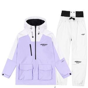 배색 상하의세트 보드복 여성용 스키복세트 남여공용 패딩 오버핏사이즈 여자보드복