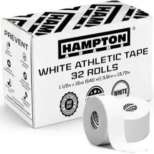 햄튼 아담스 샤크 탱크에서 볼 수 있듯이 오리지널 벌크 운동 테이프(32팩) 45피트 롤 끈적이는 잔여물이