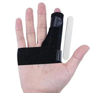 QiiMyyo 트리거 핑거 스플린트 관절염 부상 및 를 위한 브레이스 지지 안정제 부러진 망치 손가락 너클