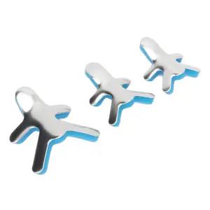 브르누 메탈 핑거 서포트 너클 3pcs 개구리형 스플린트 스트레이트 부러진 손가락 관절염을 위한 브레이스