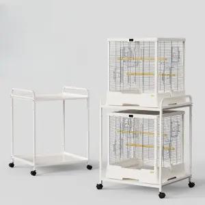 날림장 받침대 이동식브래킷 바퀴 S 앵무새 새장 선반