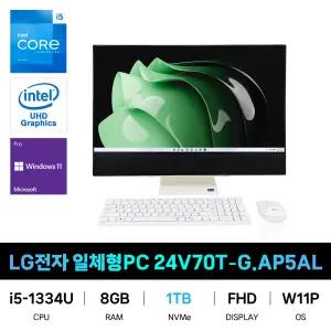 IT_LG전자 일체형PC 24V70T-G.AP5AL 60.4cm(24인치) SSD 1TB교체 재고보유