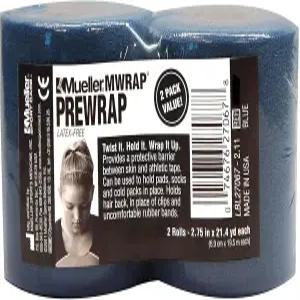 뮬러 스포츠 메디신 MWrap 프리 랩 스포츠용 운동 테이프 언더랩 헤어 발목 손목 손과 무릎 방수 라텍스