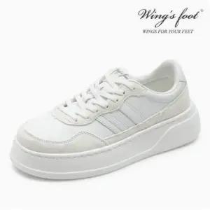 [롯데백화점]윙스풋 PELICAN MENS 남성 통굽 키높이 스니커즈 화이트 4센치 W182084PA-M