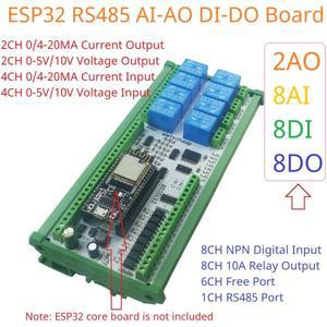 [호환품]2AO-8AI-8DI-8DO ESP32 Wifi 네트워크 릴레이 보드 스마트 호환 스위치 IOT  PLC 용 4-20MA 0-10V