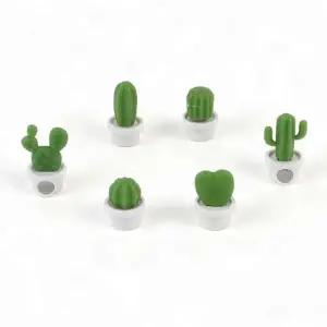 메모홀더 냉장고자석 메모판자석 미니 6P 선인장