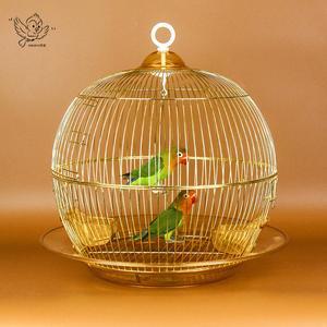 원형 새장 모란 금속 새집 장식용 철장 앵무 골드 하우스 패키지 고리형 걸이형 이동장