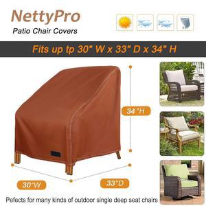 넷티프로 방수 야외 2팩 의자용 의자 커버 애디론댁 34 30 가구 U201DH 파티오 33 U201DD 좌석 U201DW 라운지