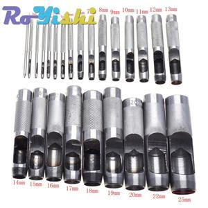 25 크기 선택 가죽 도구 펀치 Leathercraft 구멍 공예 세트  펀처 벨트 1.0mm-25mm 의류 캔버스