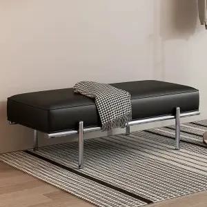 가죽 벤치의자 스툴 등받이없는 소파 벤치 대기실