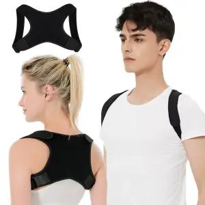 남성용 Oormgsrc 자세 교정기 조절 가능한 허리 지지대 편안한 어깨 여성용 통기성 척추 및 목