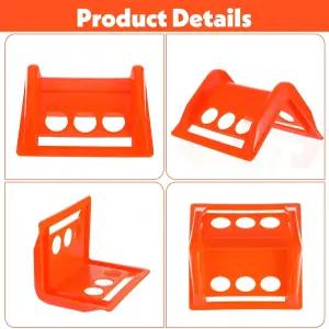 20팩 플랫베드 엣지 프로텍터 최대 4인치 스트랩을 위한 코너 타이 다운 화물 가장자리 보호 액세서리