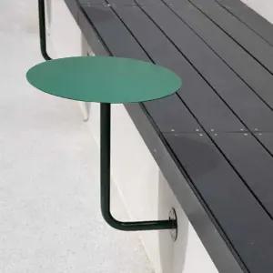 붙박이 테이블 소형카페 철 벽걸이형 검정 원형 고정 탁자 벽걸이