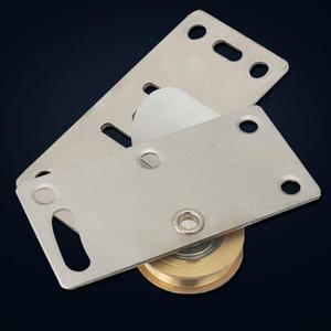 1PC 슬라이딩 도어 풀리 스틸 가구 74X37MM 조절 옷장 스테인레스 롤러 하드웨어