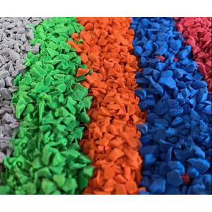 고무 바닥 EPDM 공원 탄성포장재 놀이터 칩 컬러