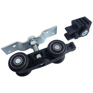 원목 슬라이딩 도어 트랙 풀리 가정용 간편 1세트 설치 행잉 키트 하드웨어 풀세트 버퍼