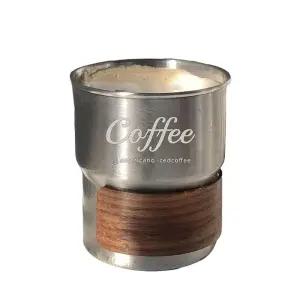 스텐 커피잔 컵 스테인리스 휴대용 업소용 카푸치노 찻잔