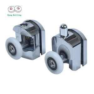 4PCS 샤워 도어 롤러 슬라이딩 러너 단일 25MM 레일 23MM 욕실