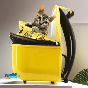 [에이치플러스몰]Petseek 미니백팩 B Duck 반려동물 이동가방 고양이 강아지 기내용