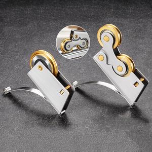 2개 슬라이딩 스크린 도어 부드러운 롤러 욕실 풀리 옷장 하단 베어링 주방 레일