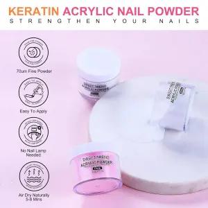 모든 것이 포함된 아크릴 네일 키트 초보자용 드릴 세트 - 전문 파우더 글리터 모노머 거짓 팁 탑 베이스