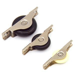 4PCS 프레임 나일론 음소거 도어 슬라이딩 욕실 그루브 하중 캐비닛 옷장 도르래 찬장