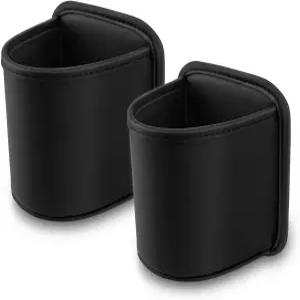 자동차 도어 정리함 시트 오토모티브 엑스트라 드링크 커피 홀더용 컵 홀더 2팩 클립 프리미엄 PU 가죽