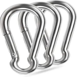 5인치 4인치 대형 스프링 스냅 후크 에쿤바이 헤비 듀티 로프 커넥터 304 스테인리스 스틸 클립 링크 버클