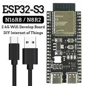 ESP32-S3 개발 보드 Arduino ESP IDF ESP32-S3WROOM1 N8R2 N16R8 44Pin Type-C 8M PSRAM S3 용 2.4G Wifi