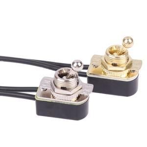 플로어 램프 로커 스위치 AC 250V 3A 사전 배선 표준 토글 와이어 케이블 접촉 전기 장비 1PC