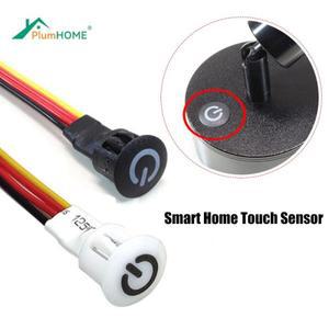 LED 조광기 오목한 터치 센서 스위치 버튼 제어 무단 스트립 DIY 침대 옷장 캐비닛용 5V