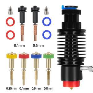 E3D REVO 세라믹 핫엔드용 업그레이드 노즐 클론 올인원 황동 티타늄 H2 V2S용 creality호환 Ender 3/V2/Pr